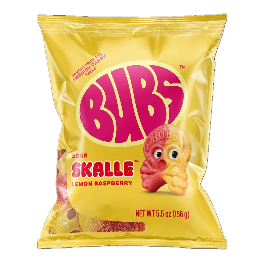 BUBS Sour Skull Candy – Lemon Raspberry