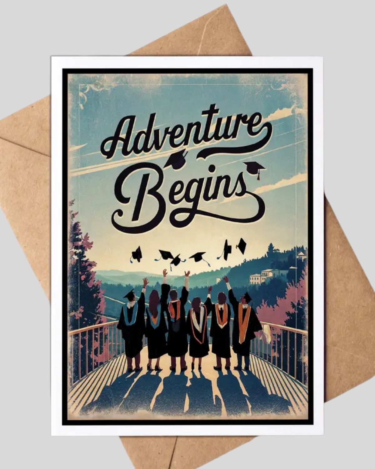 Adventure Begins Graduation Card