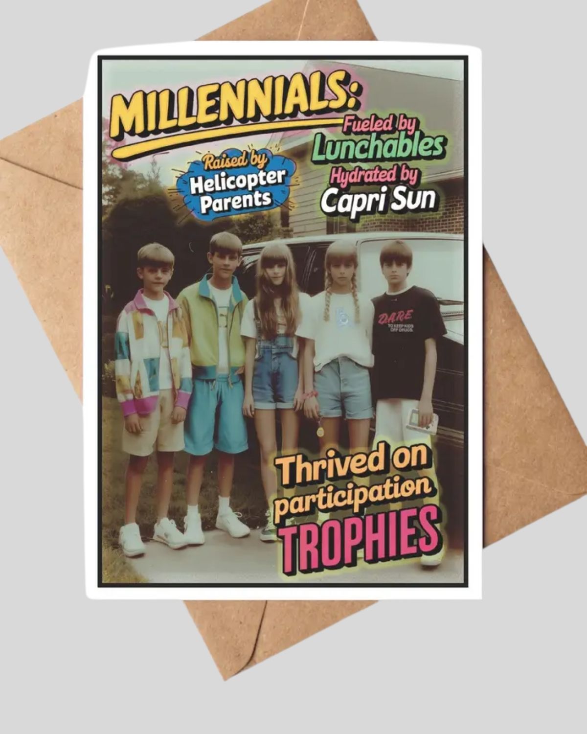 Funny Millennial Card 90s Nostalgia Card