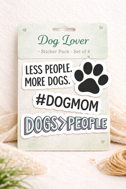 Dog Lover Sticker Pack – Set of 4