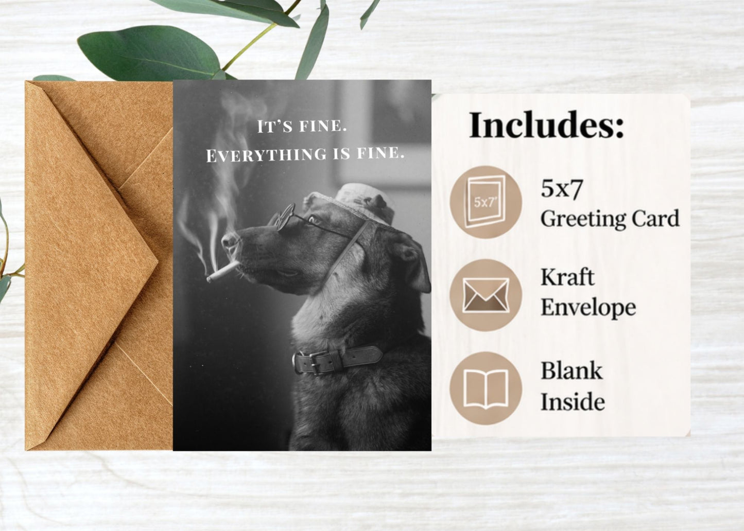 It’s Fine. Everything Is Fine – Funny Greeting Card